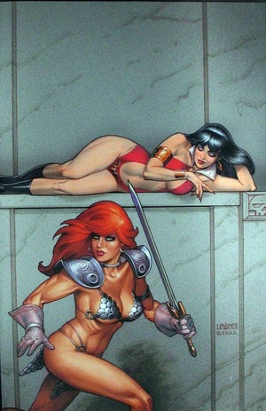 [Vampirella Versus Red Sonja #4 (Cover J - Joseph Michael Linsner Full Art Incentive)]