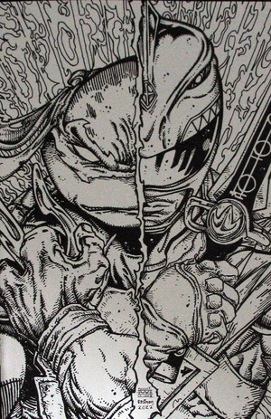 [Mighty Morphin Power Rangers / Teenage Mutant Ninja Turtles II #3 (Cover F - Kevin Eastman & Freddie Williams II B&W Full Art Incentive)]