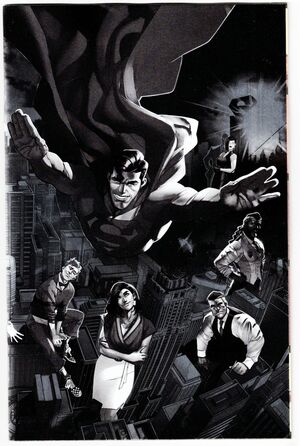 [Superman (series 6) 1 (1st printing, Jamal Campbell Wraparound B&W Foil Lunar Retailer Appreciation Variant)]