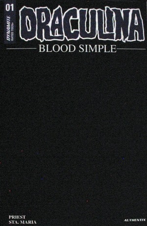 [Draculina - Blood Simple #1 (Cover W - Black Blank Authentix)]