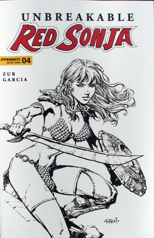 [Unbreakable Red Sonja #4 (Cover D - David Finch B&W)]