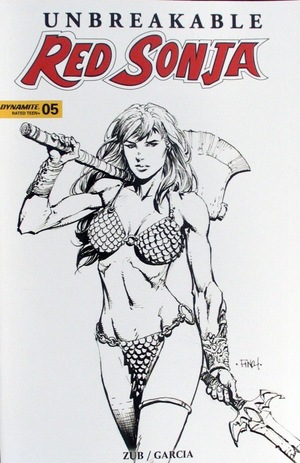 [Unbreakable Red Sonja #5 (Cover D - David Finch B&W)]