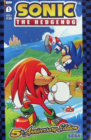 [Sonic the Hedgehog (series 2) #1: 5th Anniversary Edition (Cover A - Tyson Hesse Gatefold Wraparound)]