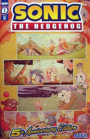 [Sonic the Hedgehog (series 2) #1: 5th Anniversary Edition (Cover E - Adam Bryce Thomas Incentive)]