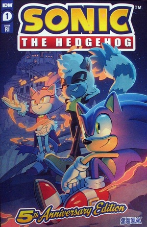 [Sonic the Hedgehog (series 2) #1: 5th Anniversary Edition (Cover F - Evan Stanley Incentive)]