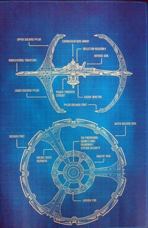 [Star Trek: Deep Space Nine - The Dog of War #1 (Cover F - Schematic Full Art Incentive)]