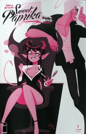 [Mirka Andolfo's Sweet Paprika - Black, White & Pink #1 (Cover D - Arthur De Pins)]