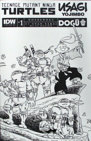 [Teenage Mutant Ninja Turtles / Usagi Yojimbo - WhereWhen #1 (Cover E - Stan Sakai Wraparound B&W Incentive)]