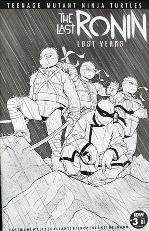 [TMNT: The Last Ronin - Lost Years #3 (Cover E - Jamie McKelvie B&W Incentive)]