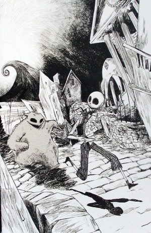 [Tim Burton's The Nightmare Before Christmas - Battle for Pumpkin King #1 (Cover B - Deborah Allo B&W Full Art)]