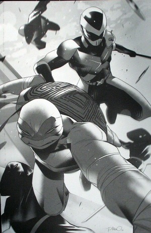 [Mighty Morphin Power Rangers / Teenage Mutant Ninja Turtles II #5 (Cover G - Simone Di Meo B&W Incentive)]