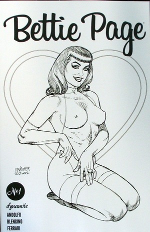 [Bettie Page (series 4) #1 (Cover K - Joseph Michael Linsner Line Art Incentive)]