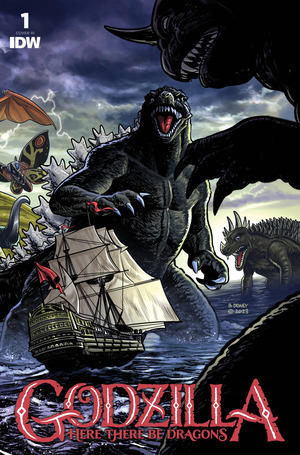 [Godzilla: Here There Be Dragons #1 (Cover D - Benjamin Dewey Incentive)]