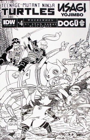 [Teenage Mutant Ninja Turtles / Usagi Yojimbo - WhereWhen #4 (Cover D - Stan Sakai B&W Incentive)]