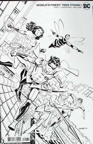 [World's Finest - Teen Titans 1 (Cover H - Chris Samnee B&W Incentive)]