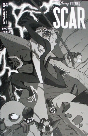 [Disney Villains: Scar #4 (Cover S - Drew Moss B&W Incentive)]