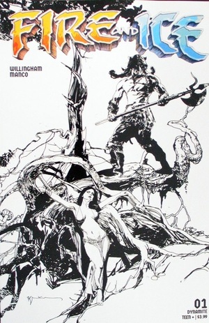 [Fire and Ice #1 (Cover L - Bill Sienkiewicz Line Art Incentive)]