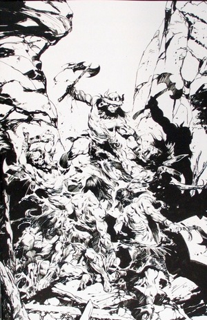 [Conan the Barbarian (series 5) #1 (1st printing, Cover J - Roberto de la Torre B&W Full Art Incentive)]