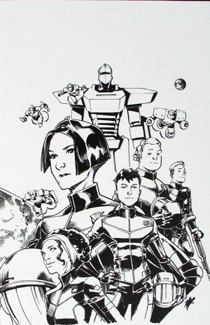 [Mech Cadets #1 (1st printing, Cover G - Takeshi Miyazawa & Ian Herring B&W Incentive)]