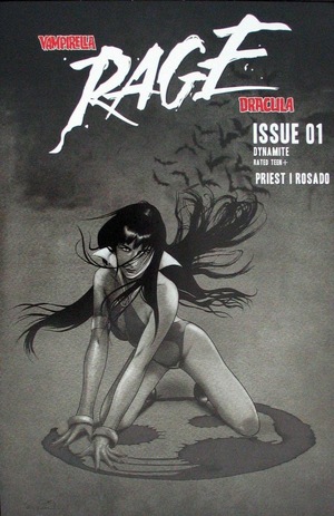 [Vampirella / Dracula - Rage #1 (Cover K - Ergun Gunduz B&W Incentive)]