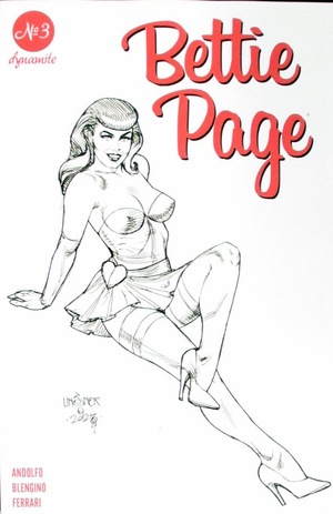 [Bettie Page (series 4) #3 (Cover F - Joseph Michael Linsner Line Art Incentive)]