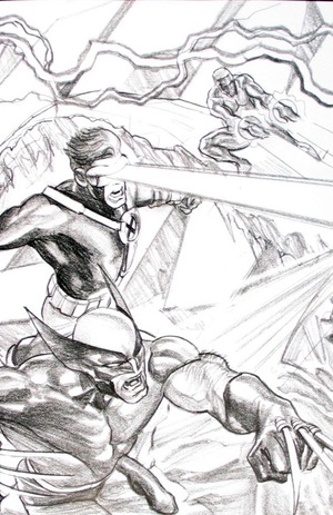 [Uncanny Avengers (series 4) No. 1 (Cover K - Alex Ross Full Art Sketch Connecting Incentive Part A - X-Men)]