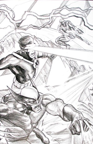 [Uncanny Avengers (series 4) No. 1 (Cover K - Alex Ross Full Art Sketch Connecting Incentive Part A - X-Men)]