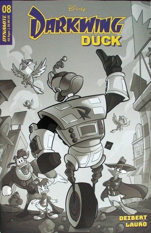 [Darkwing Duck (series 2) #8 (Cover T - Ciro Cangialosi B&W Incentive)]
