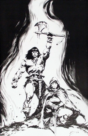 [Conan the Barbarian (series 5) #2 (1st printing, Cover G - Roberto de la Torre B&W Full Art Incentive)]
