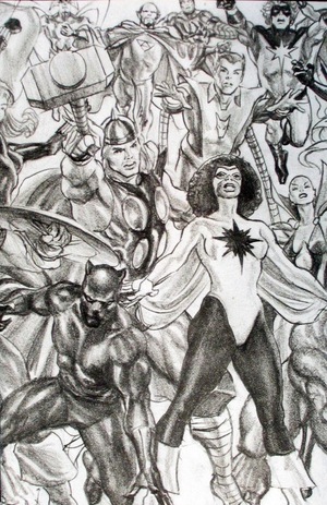 [Avengers Inc. No. 1 (Cover J - Alex Ross Full Art Sketch Connecting Part C - Avengers Incentive)]