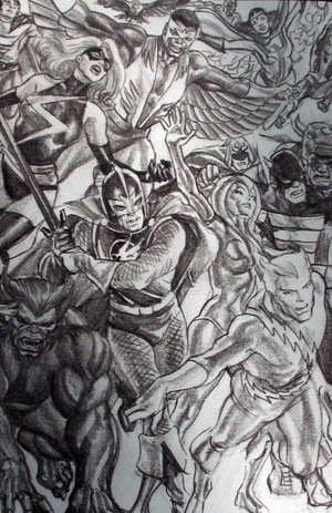 [Avengers (series 8) No. 5 (Cover J - Alex Ross Full Art Sketch Connecting Incentive Part D - Avengers)]