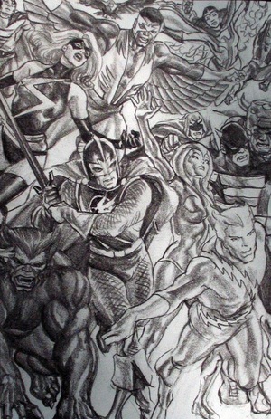 [Avengers (series 8) No. 5 (Cover J - Alex Ross Full Art Sketch Connecting Incentive Part D - Avengers)]