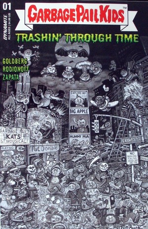 [Garbage Pail Kids - Through Time #1 (Cover F - Tom Bunk B&W Incentive)]