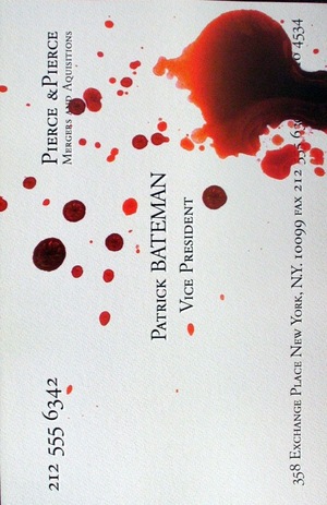 [American Psycho #1 (Cover E - Randall Bruder Business Card Incentive)]