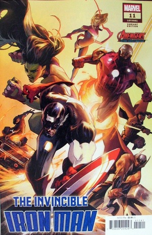[Invincible Iron Man (series 4) No. 11 (Cover D - Alex Lozano Avengers 60th)]