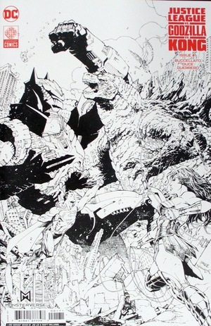 [Justice League vs. Godzilla vs. Kong 1 (Cover J - Jim Lee & Scott Williams B&W Incentive)]