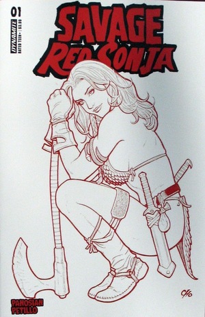 [Savage Red Sonja #1 (Cover O - Frank Cho Fiery Red Line Art Incentive)]