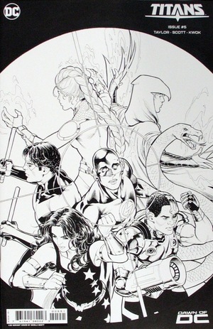 [Titans (series 4) 5 (Cover G - Nicola Scott B&W Incentive)]