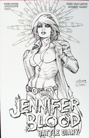 [Jennifer Blood - Battle Diary #1 (Cover E - Joseph Michael Linsner Line Art Incentive)]