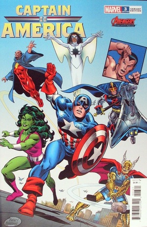 [Captain America (series 10) No. 3 (Cover B - Ron Frenz Avengers 60th)]
