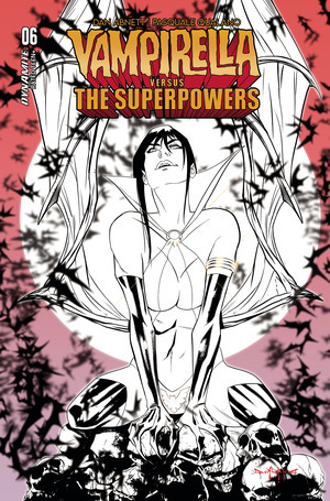 [Vampirella Vs. The Superpowers #6 (Cover H - Pasquale Qualano Line Art Incentive)]