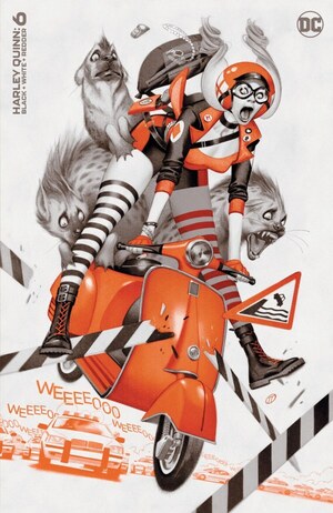 [Harley Quinn - Black + White + Redder 6 (Cover B - Julian Totino Tedesco)]