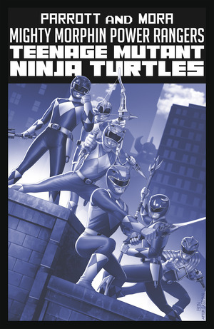 [Mighty Morphin Power Rangers / Teenage Mutant Ninja Turtles II - Black & White Edition #1 (Cover B - Bon Bernardo)]