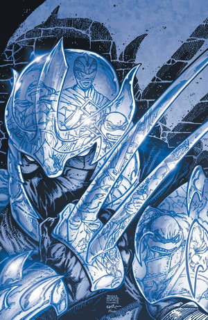 [Mighty Morphin Power Rangers / Teenage Mutant Ninja Turtles II - Black & White Edition #1 (Cover E - Kevin Eastman & Freddie Williams III Full Art)]