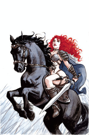 [Savage Red Sonja #4 (Cover H - Enrico Marini Full Art Incentive)]