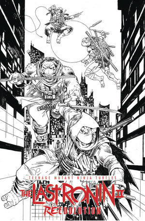 [TMNT: The Last Ronin II: Re-Evolution #1 (Cover H - Escorzas Brother B&W Incentive)]