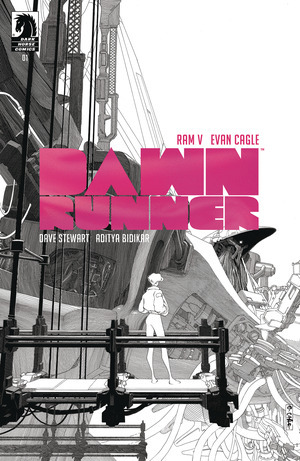 [Dawnrunner #1 (Cover D - Evan Cagle B&W Foil Incentive)]