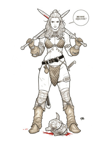 [Savage Red Sonja #5 (Cover I - Frank Cho Full Art Line Art Incentive)]