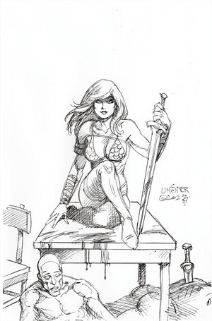 [Red Sonja: Empire of the Damned #1 (Cover O - Joseph Michael Linsner Full Art Line Art Incentive)]