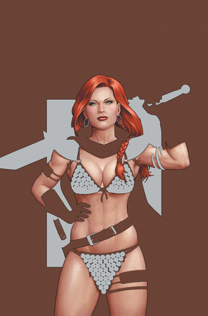 [Red Sonja: Empire of the Damned #1 (Cover T - John Tyler Christopher Negative Space Full Art Foil Incentive)]